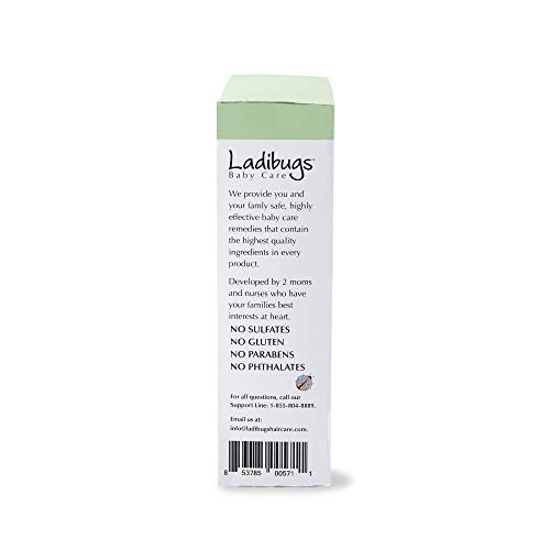Ladibugs Cradle Cap Remedy Kit, 3oz | Includes Cradle Cap Serum & Fine-Toothe...