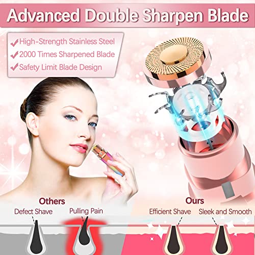Facial Hair Removal for Women,Eyebrow Razor for Women,Electric Eyebrow Trimme...