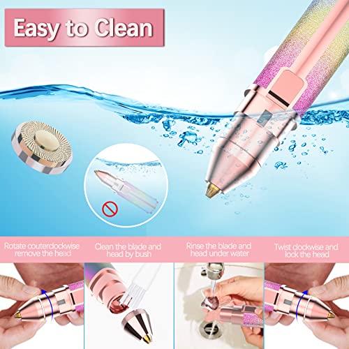 Facial Hair Removal for Women,Eyebrow Razor for Women,Electric Eyebrow Trimme...