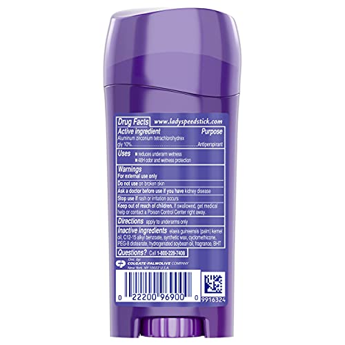 Lady Speed Stick Antiperspirant Deodorant Stainguard Powder Fresh - 2.3 oz (4...