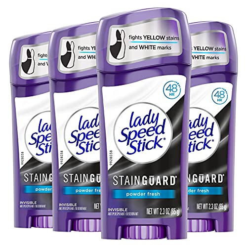 Lady Speed Stick Antiperspirant Deodorant Stainguard Powder Fresh - 2.3 oz (4...
