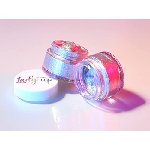 Lady Up Body Glitter, Holographic Glitter Gel for Body, Face, Eye, Hair, Nail...