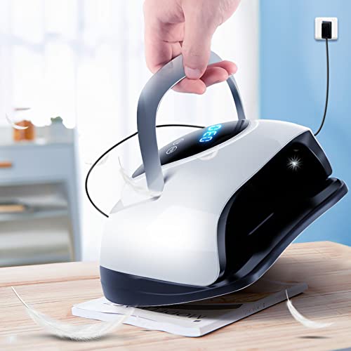 220W UV LED Nail Lamp UV Light Nail Dryer for Nails Gel Polish with 57 Lamp B...