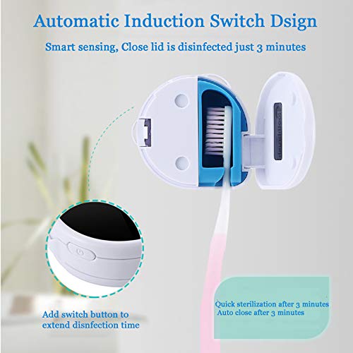 SmartSF UV Toothbrush sterilizer Case, Outdoor UV Sanitizer Toothbrush, Porta...