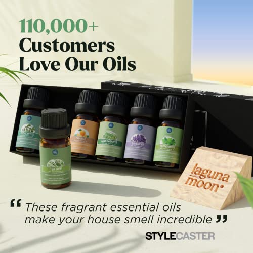 Essential Oil 6pc Set in Gift Box | Safe for Diffusers, Massage, Aromatherapy...