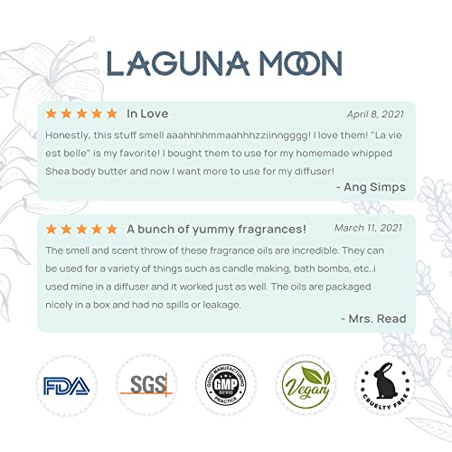 Lagunamoon Sweety Fragrance Oil Gift Set,for Diffuser,DIY Candles,Soaps, Air ...