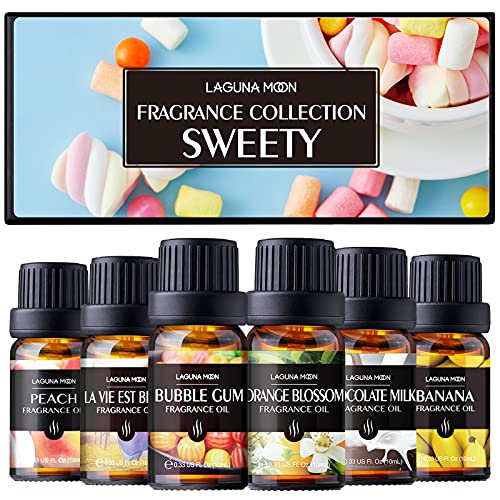Lagunamoon Sweety Fragrance Oil Gift Set,for Diffuser,DIY Candles,Soaps, Air ...
