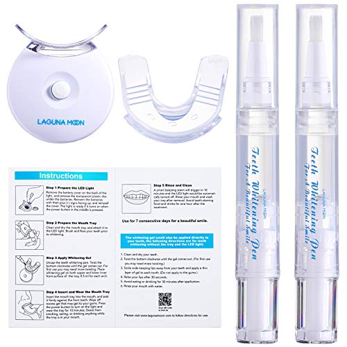 Teeth Whitening Kit with LED Light by Lagunamoon, 35% Urea Peroxide Teeth Whi...