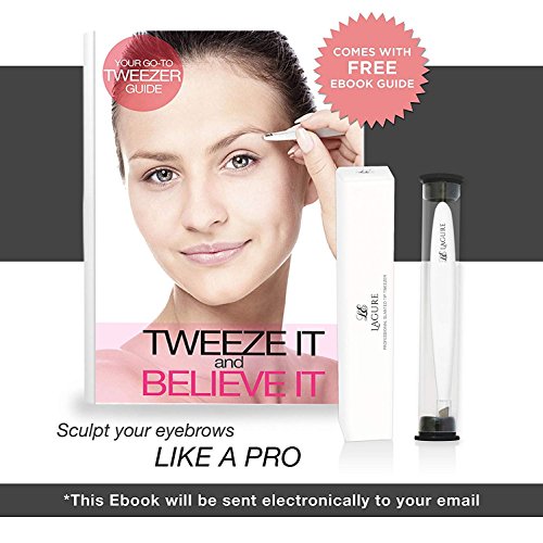 Slant Tweezers - Best for Shaping Eyebrows, Applying False Lashes, Hair Remov...