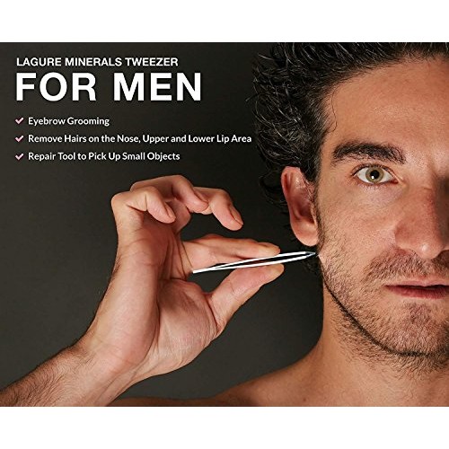 Slant Tweezers - Best for Shaping Eyebrows, Applying False Lashes, Hair Remov...