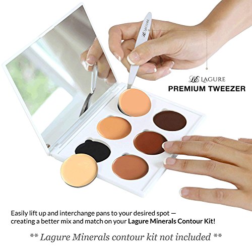 Slant Tweezers - Best for Shaping Eyebrows, Applying False Lashes, Hair Remov...