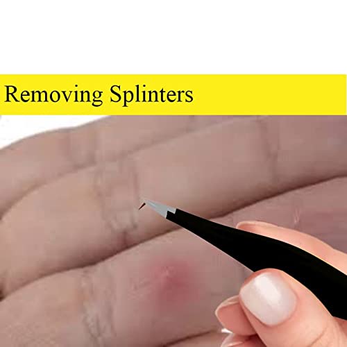 Super Sharp Pointed Tweezers Precision Fine Point Tip Ingrown Hair Tweezers K...