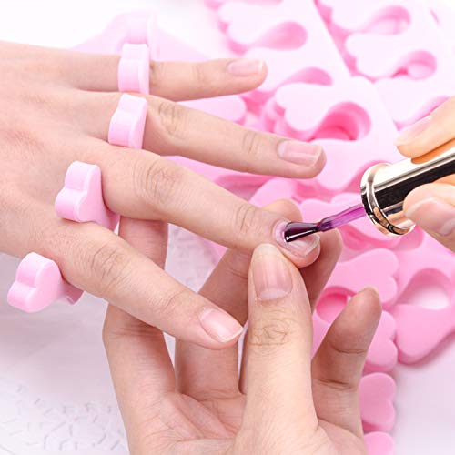 Toe Separators, Lainrrew 50 Pcs/ 25 Pairs Soft Foam Toe Separator Pedicure To...