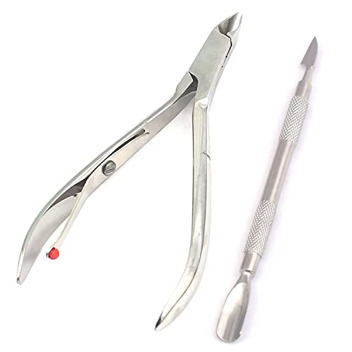 LAJA Imports 2pcs Set Sale Nail Cuticle Dual-Heads Spoon Pusher Cutter Remove...