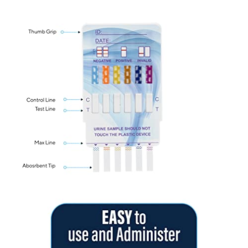 Lakeshore Trade 12 Panel Urine Screening Test Kit (THC, COC, OPI, MET, OXY, A...