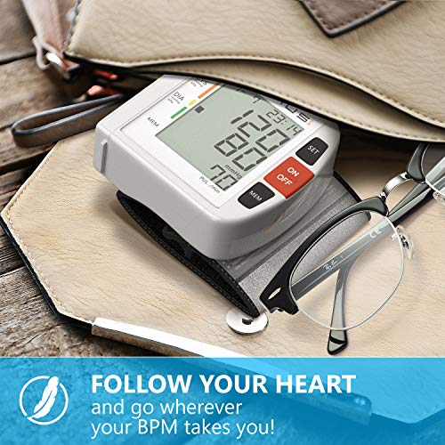 Blood Pressure Monitor Wrist Cuff - Digital BP Monitor - Fully Automatic Accu...