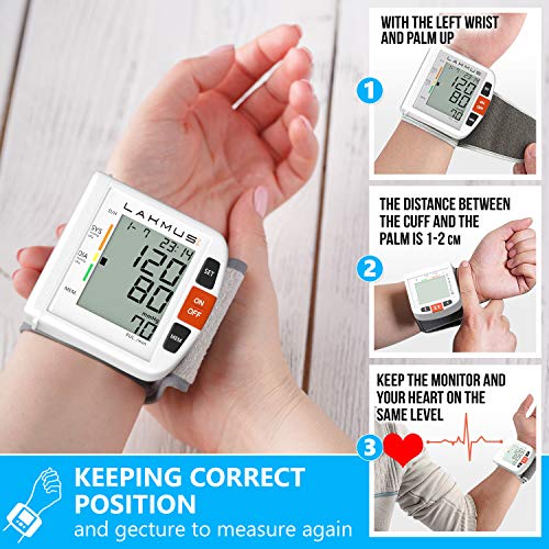 Blood Pressure Monitor Wrist Cuff - Digital BP Monitor - Fully Automatic Accu...