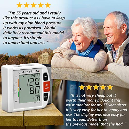 Blood Pressure Monitor Wrist Cuff - Digital BP Monitor - Fully Automatic Accu...