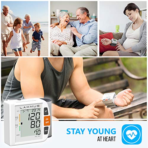 Blood Pressure Monitor Wrist Cuff - Digital BP Monitor - Fully Automatic Accu...