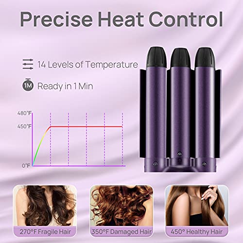 Head Shaver Iron, 3 Bald Head Shaver with LCD Temperature Display, LALAHOO Me...