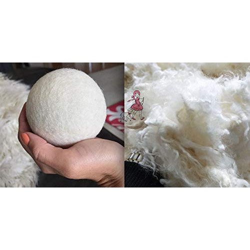 LAMBID Wool Dryer Balls, Pet Hair Removal Laundry Balls for Dryer Reusable An...