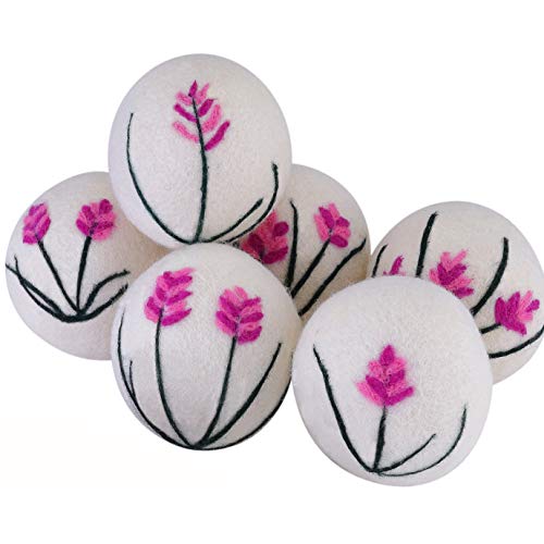 LAMBID Wool Dryer Balls, Pet Hair Removal Laundry Balls for Dryer Reusable An...