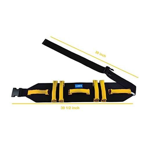 LAMBOX Transfer Walking Gait Belt with 7 Nylon Padded Handles-Medical Nursing...