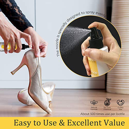 Shoe Deodorizer Spray, LamFun Foot Odor Eliminator Spray, Natural Deodorant f...