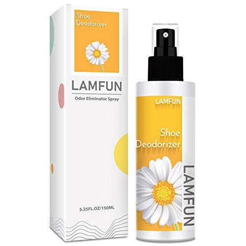 Shoe Deodorizer Spray, LamFun Foot Odor Eliminator Spray, Natural Deodorant f...