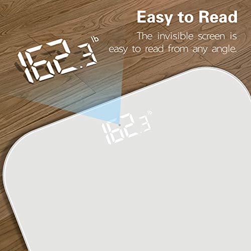 LAMIKO Digital Body Weight Scale with Step-on Technology & LED Display Ultra ...