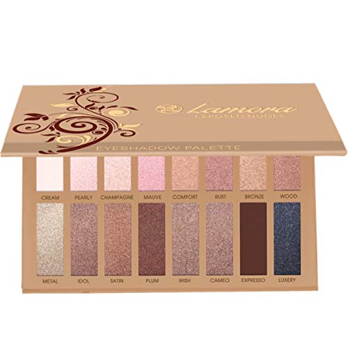 Best Pro Eyeshadow Palette Makeup - Matte Shimmer 16 Colors - Highly Pigmente...
