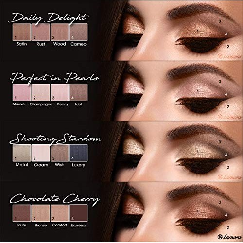 Best Pro Eyeshadow Palette Makeup - Matte Shimmer 16 Colors - Highly Pigmente...