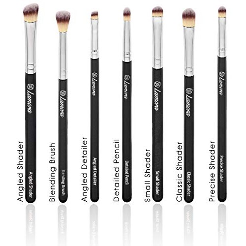 Eye Makeup Brushes Eyeshadow Brush Set - 7pcs Soft Synthetic Eyeshadow Blendi...