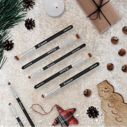 Eye Makeup Brushes Eyeshadow Brush Set - 7pcs Soft Synthetic Eyeshadow Blendi...