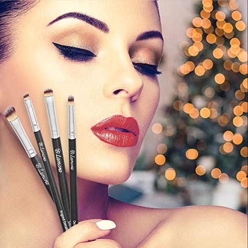 Eye Makeup Brushes Eyeshadow Brush Set - 7pcs Soft Synthetic Eyeshadow Blendi...