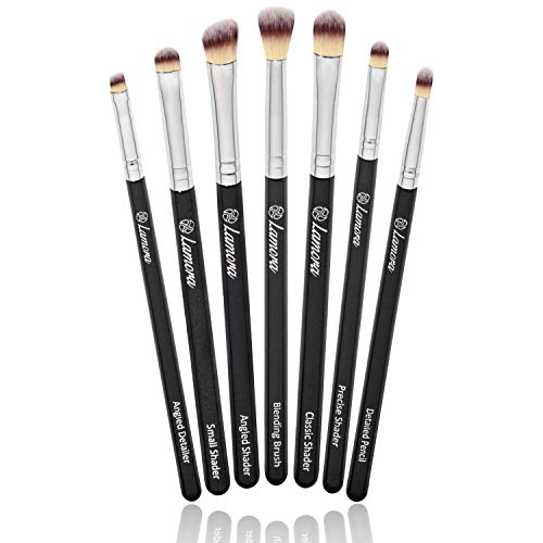 Eye Makeup Brushes Eyeshadow Brush Set - 7pcs Soft Synthetic Eyeshadow Blendi...