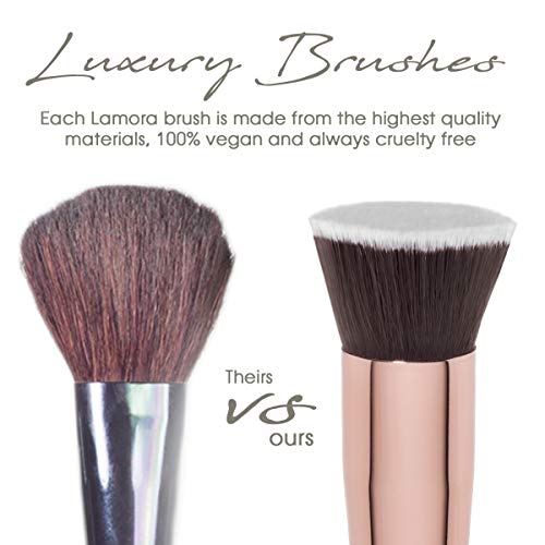 Flat Top Kabuki Foundation Brush - Premium Makeup Face Brush For Liquid, Crea...