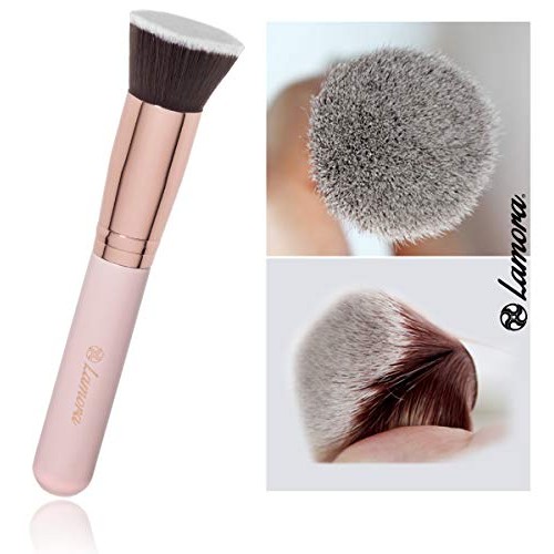 Flat Top Kabuki Foundation Brush - Premium Makeup Face Brush For Liquid, Crea...