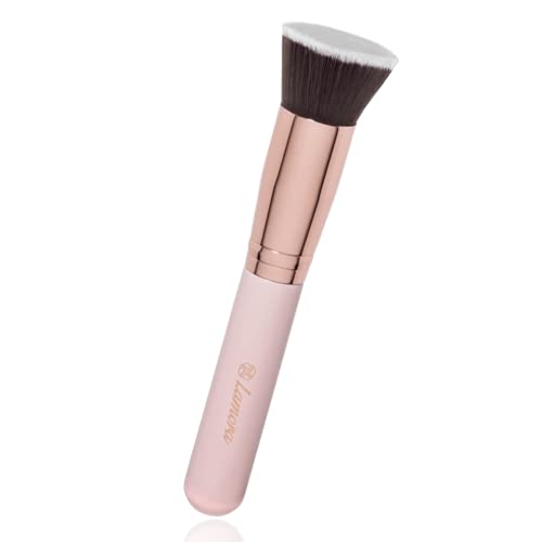 Flat Top Kabuki Foundation Brush - Premium Makeup Face Brush For Liquid, Crea...