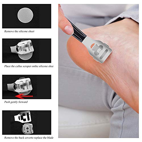 LAMPTOP 26 in 1 Professional Pedicure Kit, Pedicure Tools Set Foot Rasp Dead ...