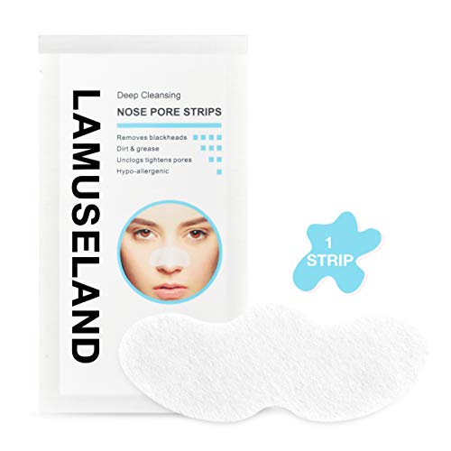 LAMUSELAND Deep Cleansing Pore Strips, 30 Pcs Nose Strip Set for Blackhead Re...