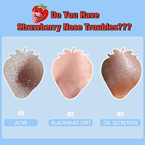 LAMUSELAND Deep Cleansing Pore Strips, 30 Pcs Nose Strip Set for Blackhead Re...