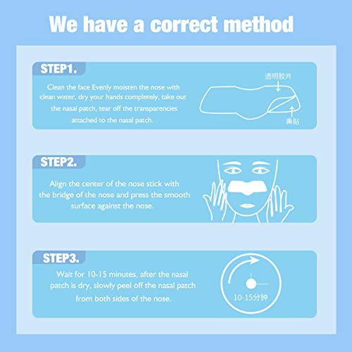 LAMUSELAND Deep Cleansing Pore Strips, 30 Pcs Nose Strip Set for Blackhead Re...