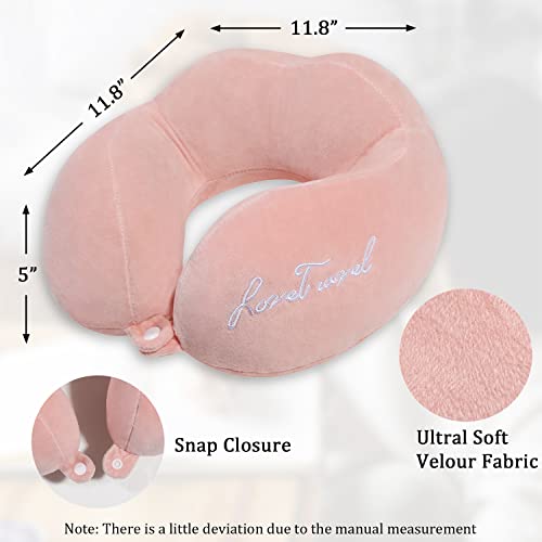 LAN SHAN QUE Travel Pillow Soft Comfortable Neck Pillows for Sleeping,Airplan...