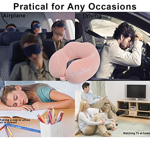 LAN SHAN QUE Travel Pillow Soft Comfortable Neck Pillows for Sleeping,Airplan...