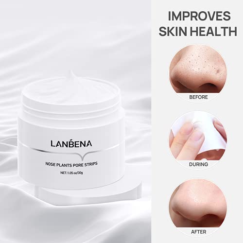 Blackhead Remover Mask, LANBENA Blackhead Strips Blackhead Mask Peel off Mask...