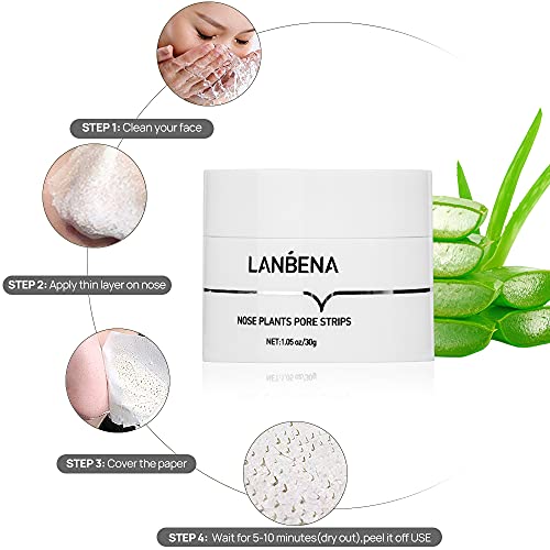 LANBENA Blackhead Remover, Blackhead Strips,Deep Cleansing Peel off Mask,Faci...