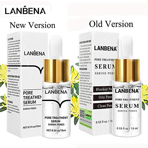 LANBENA Pore Skin Care Serum Facial Essence for Shrinking Pores + Relieving D...
