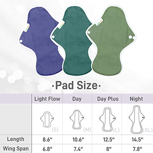 Langsprit Reusable Sanitary Pads for Women, Feminine Pads for Women Regular A...