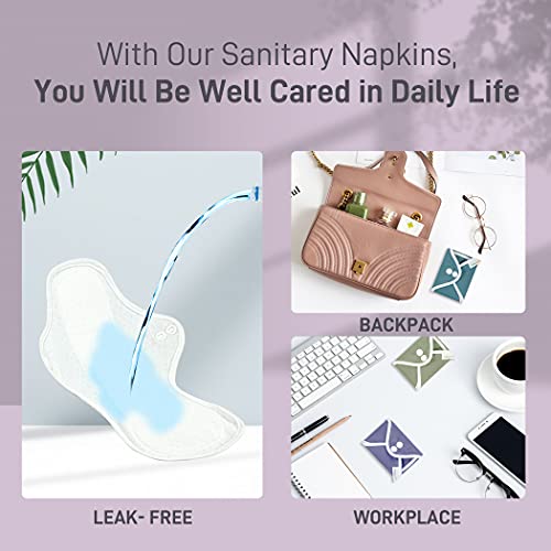 Langsprit Reusable Sanitary Pads for Women, Feminine Pads for Women Regular A...